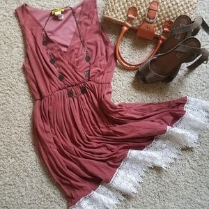 Modcloth Lace Trim Dress
